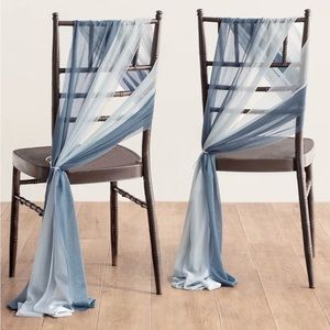 Ling’s Moments Chair Decor in Dusty Blue